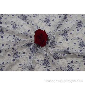 Nylon Cotton Rayon Cord Lace Fabric